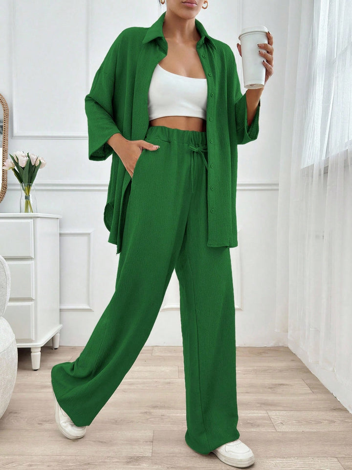 Pantaloni SHEIN, verde