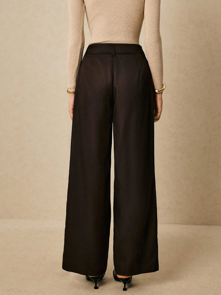 Pantaloni SHEIN, maro
