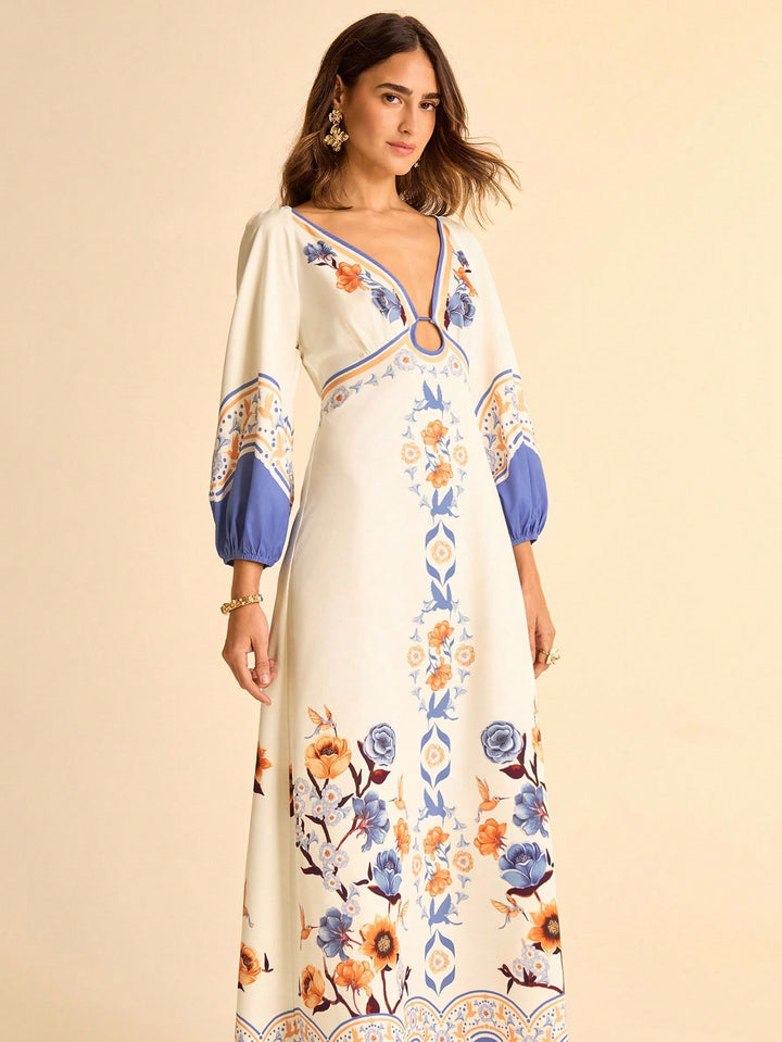Rochie maxi SHEIN, mix culori