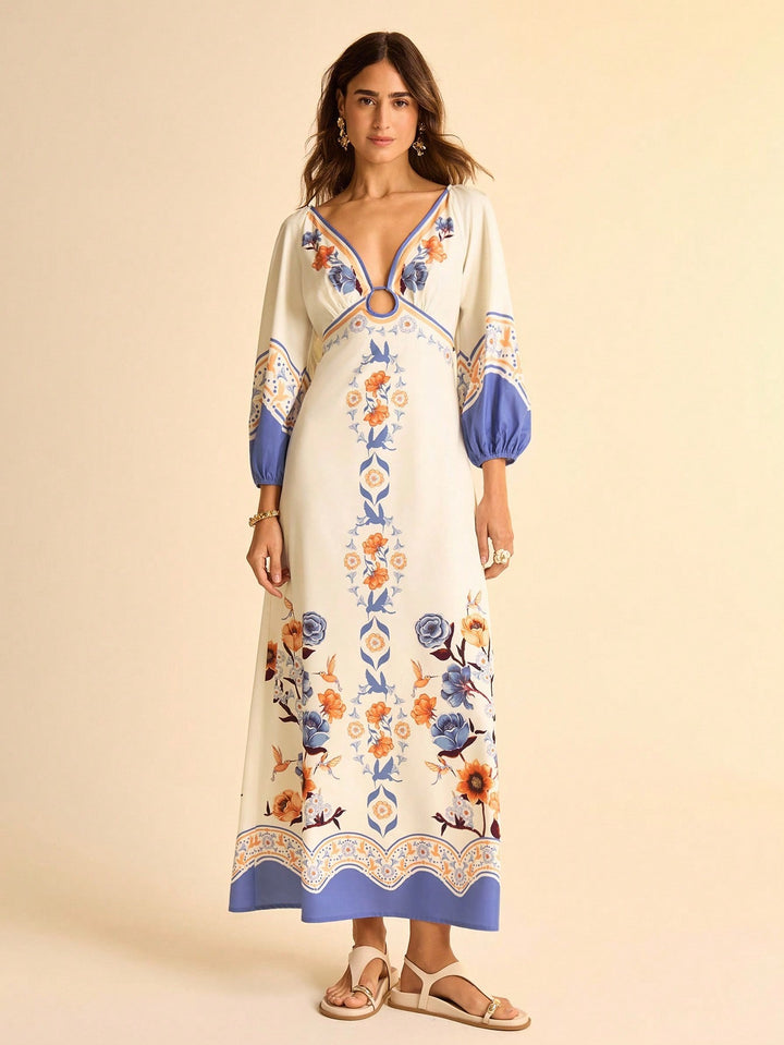 Rochie maxi SHEIN, mix culori