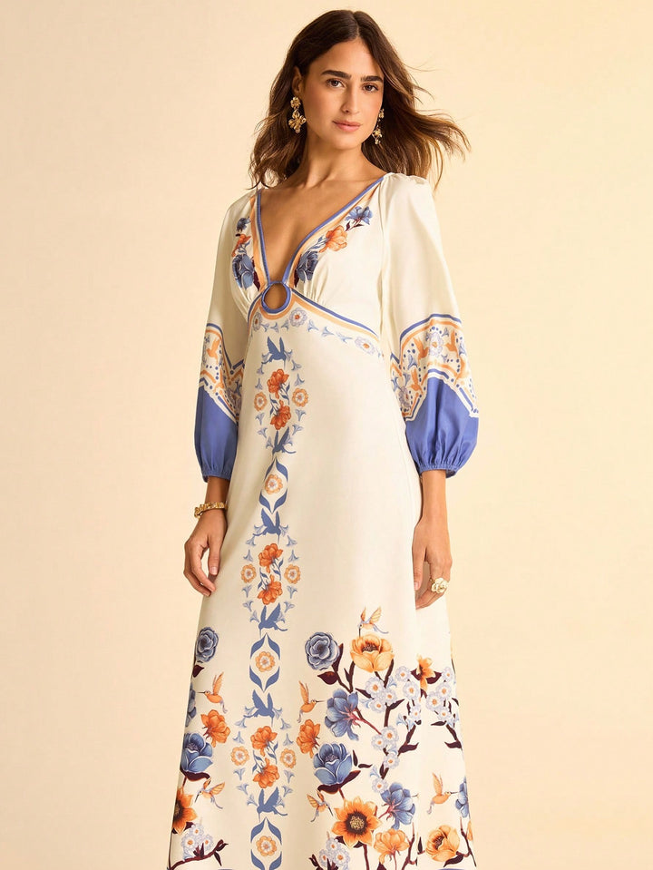 Rochie maxi SHEIN, mix culori