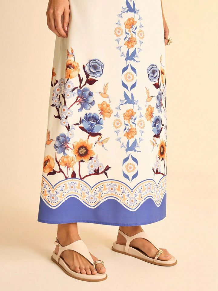 Rochie maxi SHEIN, mix culori
