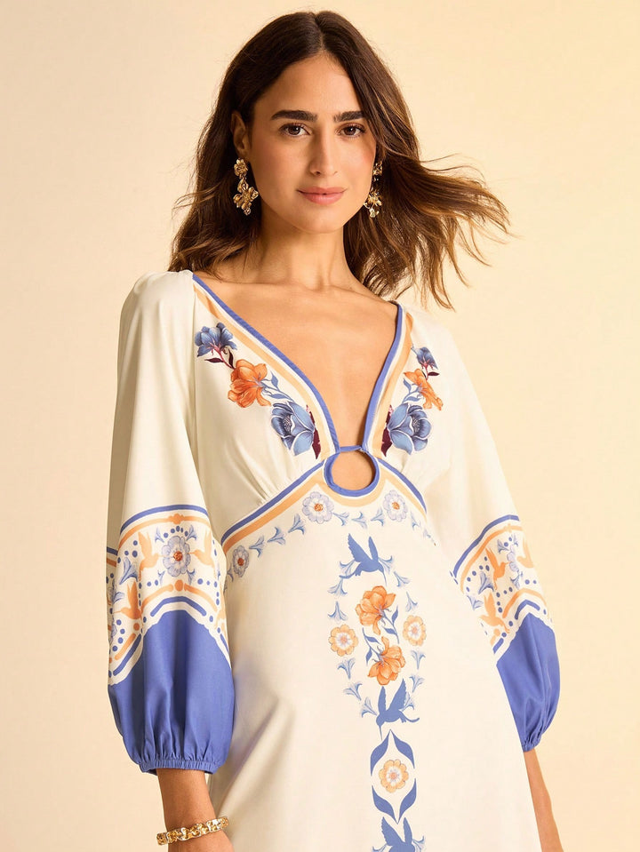 Rochie maxi SHEIN, mix culori