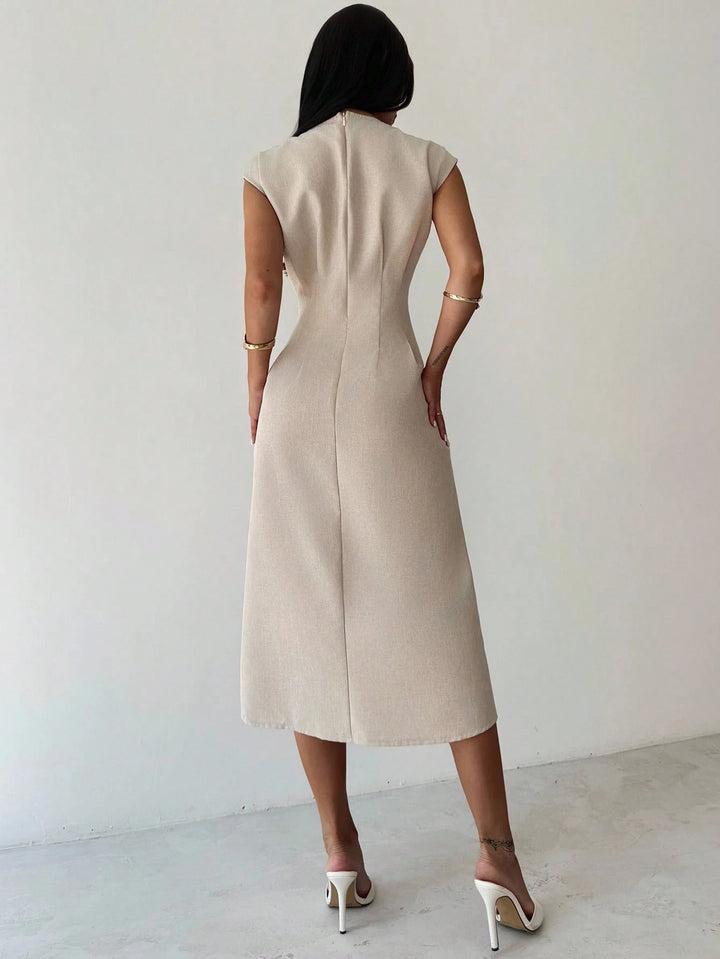 Rochie midi SHEIN, bej