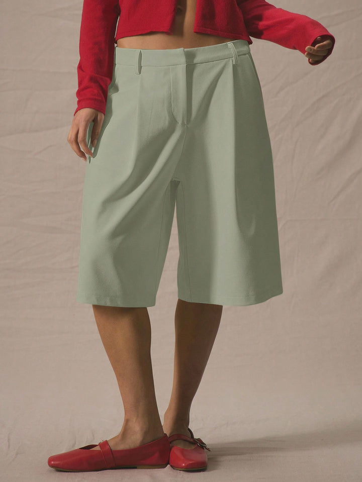 Pantaloni 3/4 SHEIN,verde