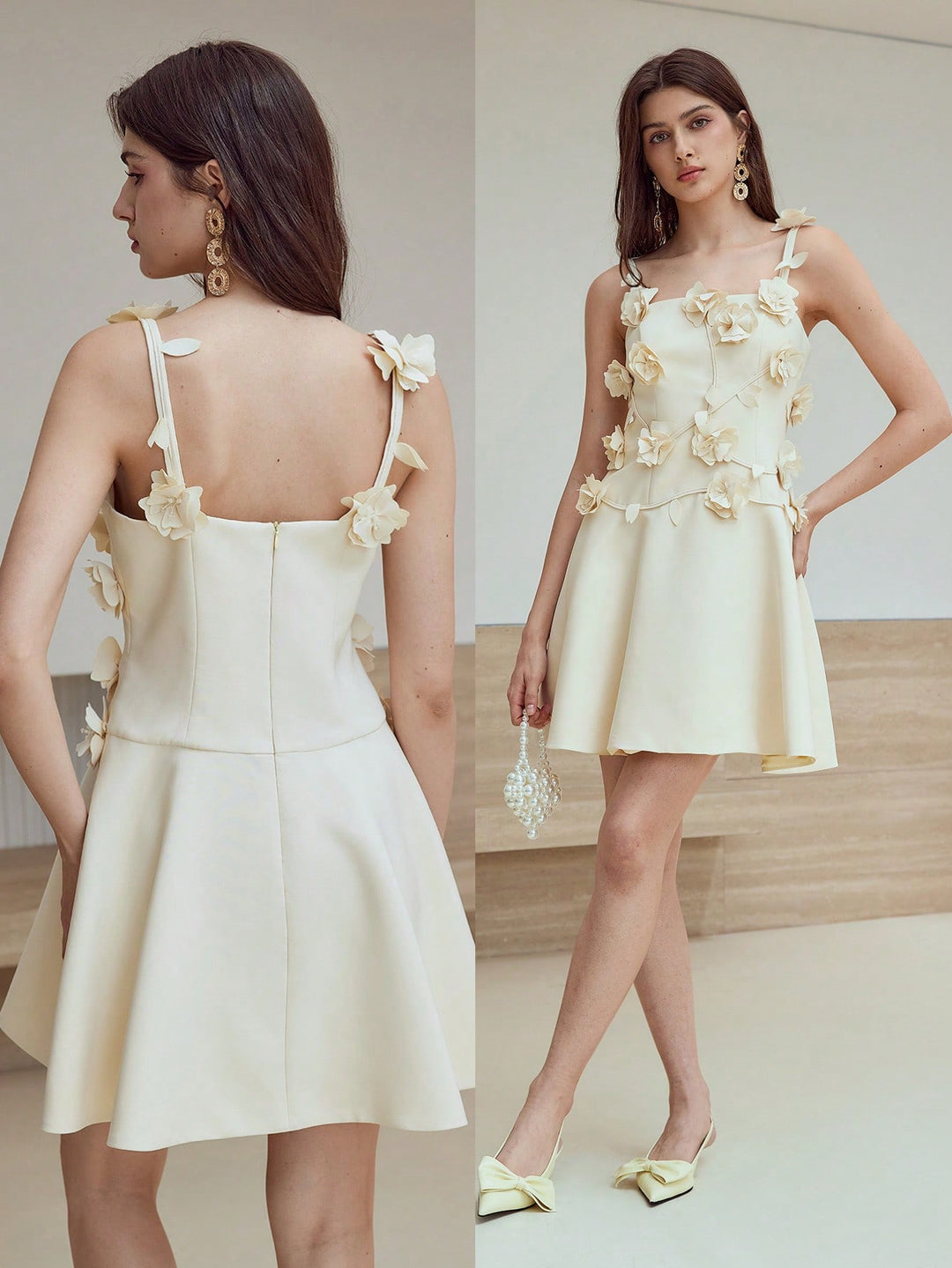 Rochie scurtă SHEIN, galben