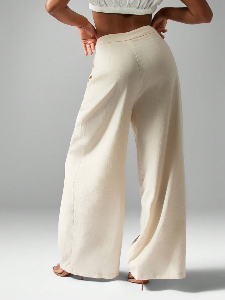 Pantaloni SHEIN, crem