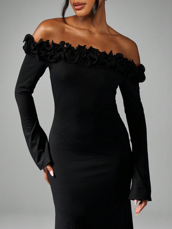 Rochie maxi SHEIN, negru