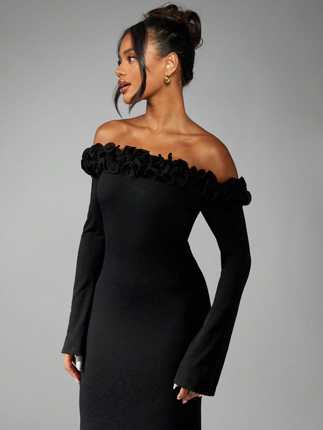 Rochie maxi SHEIN, negru