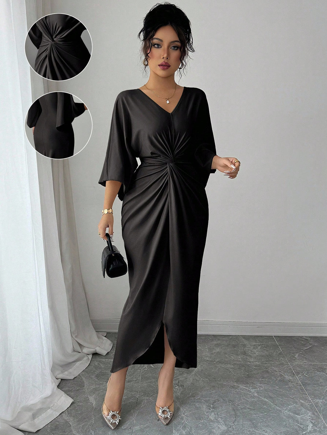 Rochie maxi SHEIN, negru