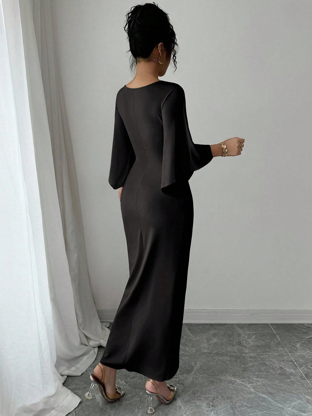Rochie maxi SHEIN, negru