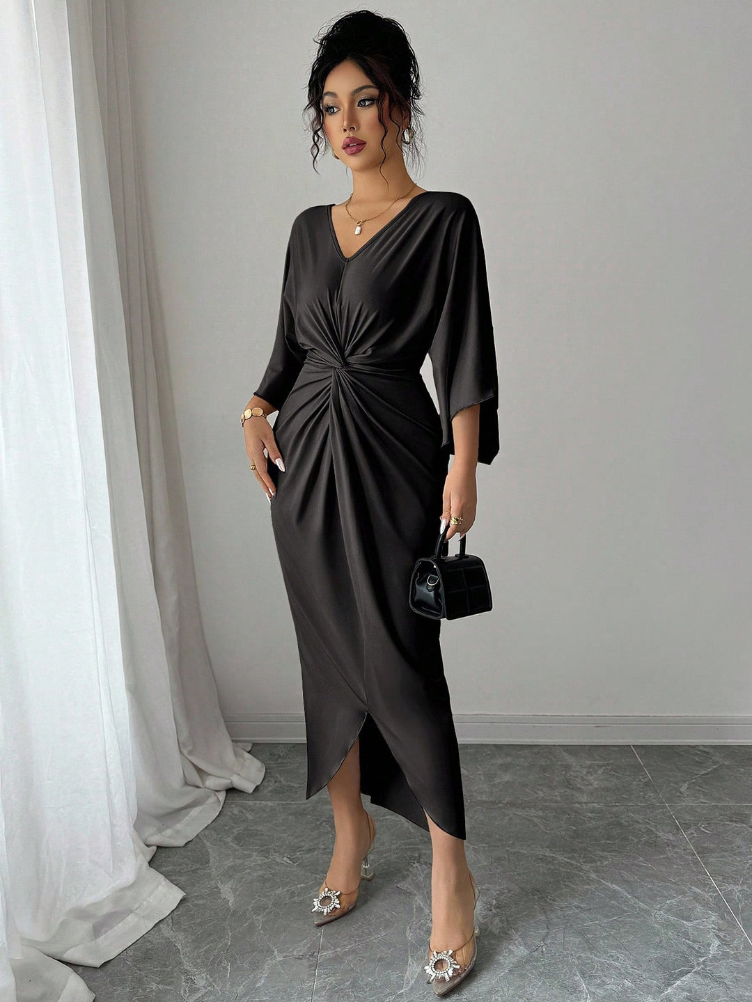 Rochie maxi SHEIN, negru