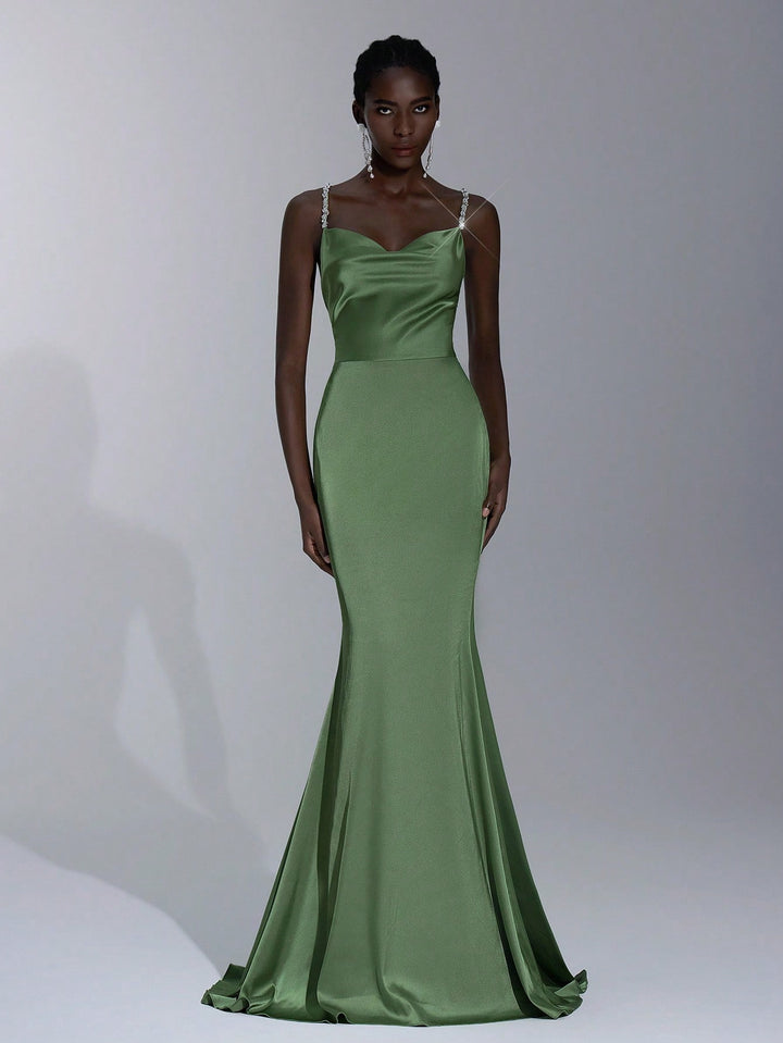Rochie maxi SHEIN, verde