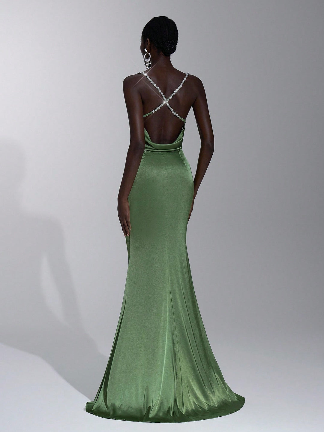Rochie maxi SHEIN, verde