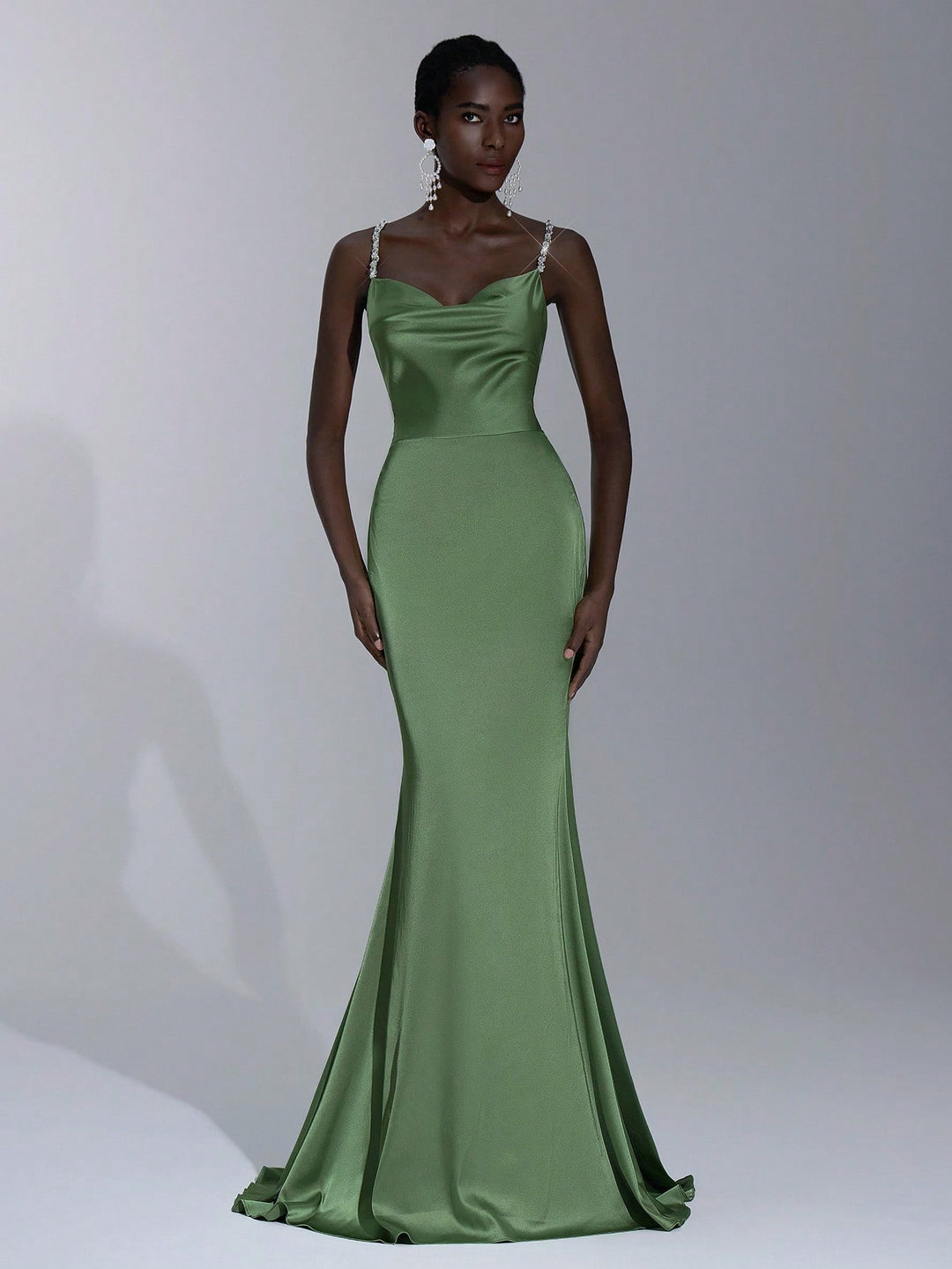 Rochie maxi SHEIN, verde