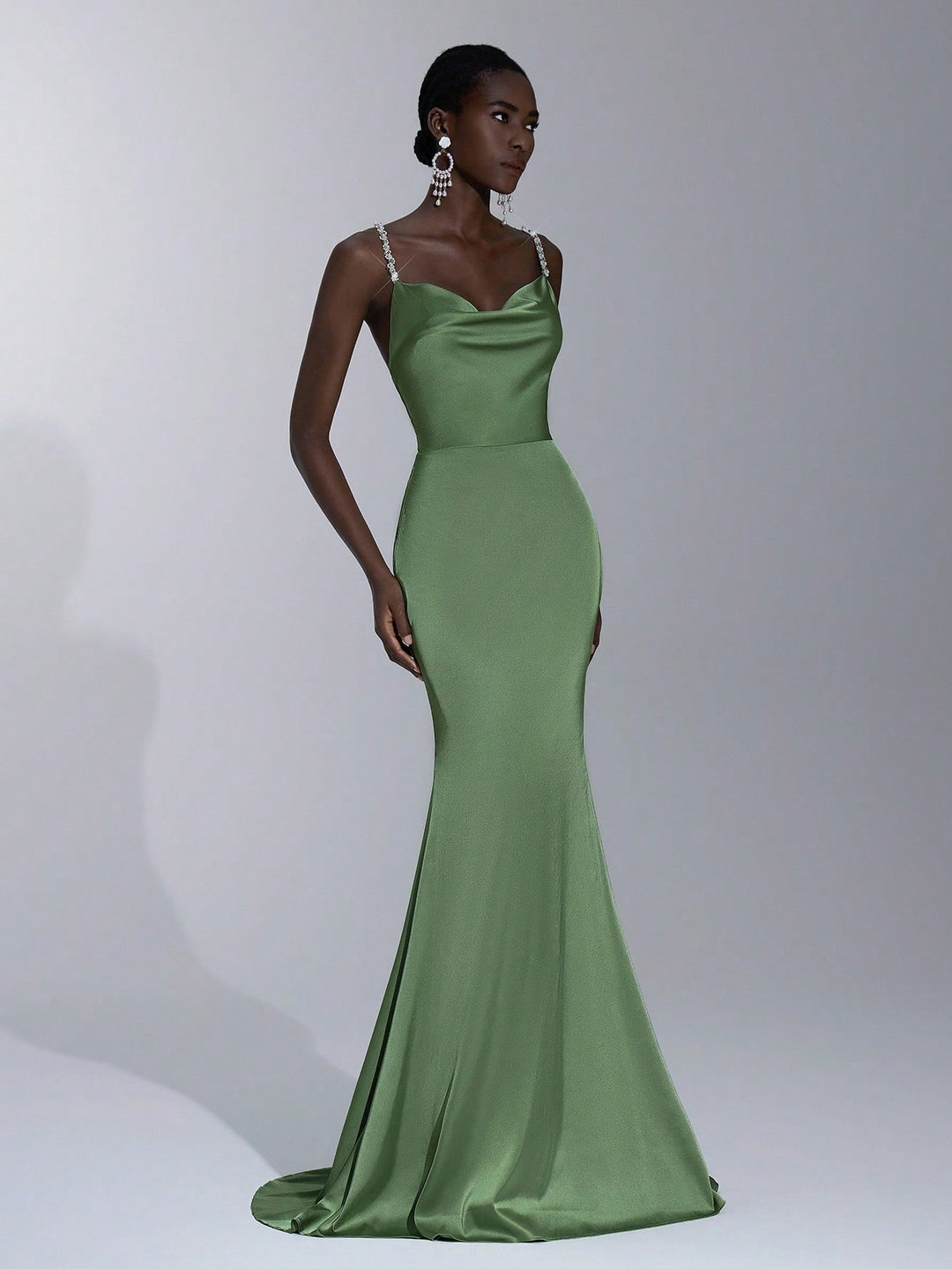 Rochie maxi SHEIN, verde