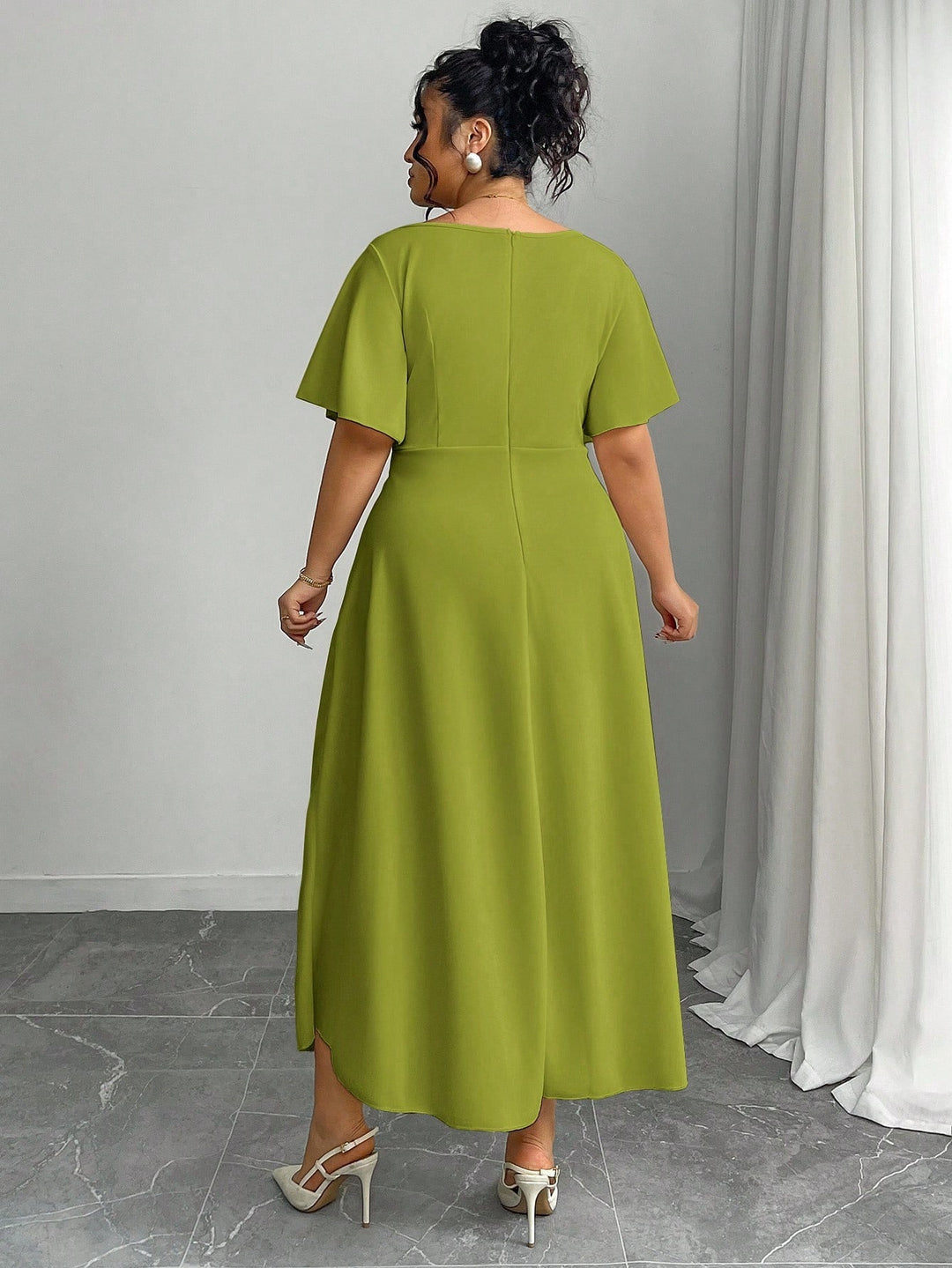 SHEIN zöld maxi ruha