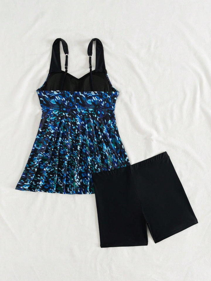 Costum de baie SHEIN, albastru