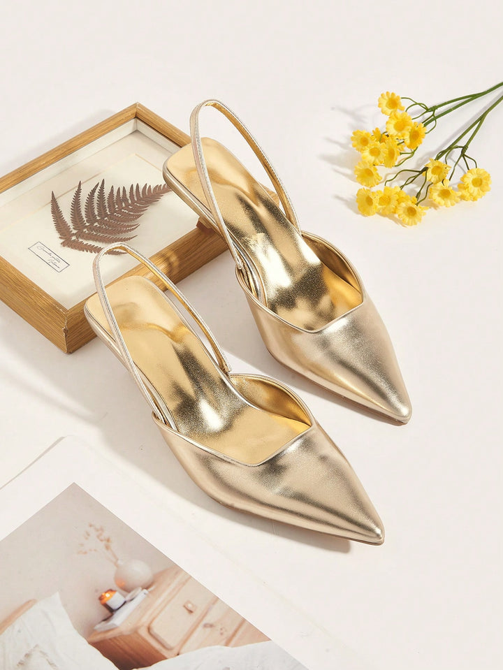 Pantofi SHEIN, auriu