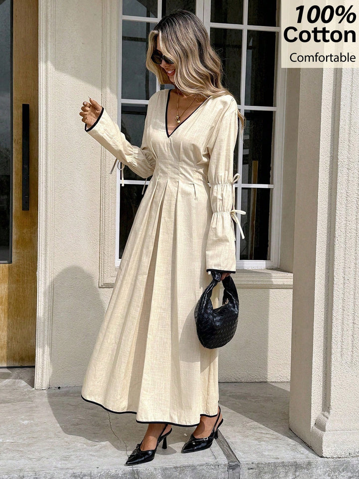 Rochie maxi SHEIN, bej