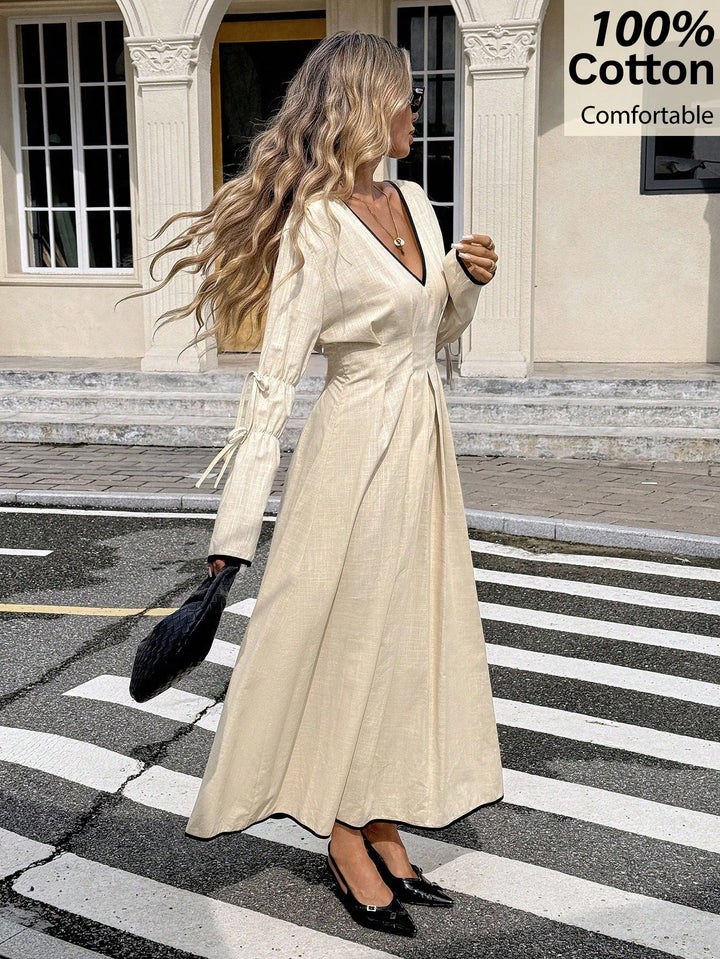 Rochie maxi SHEIN, bej