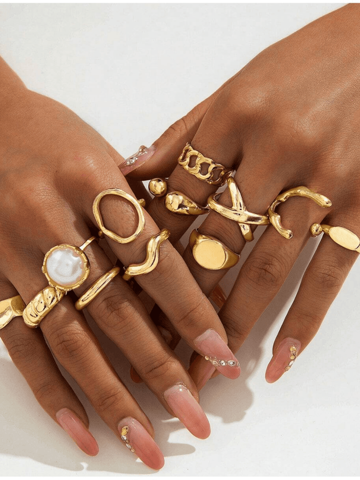 Set inele SHEIN, auriu