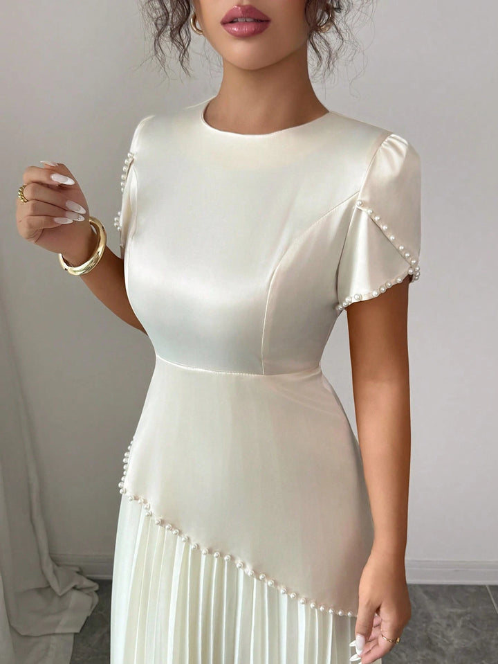 Rochie maxi SHEIN, crem