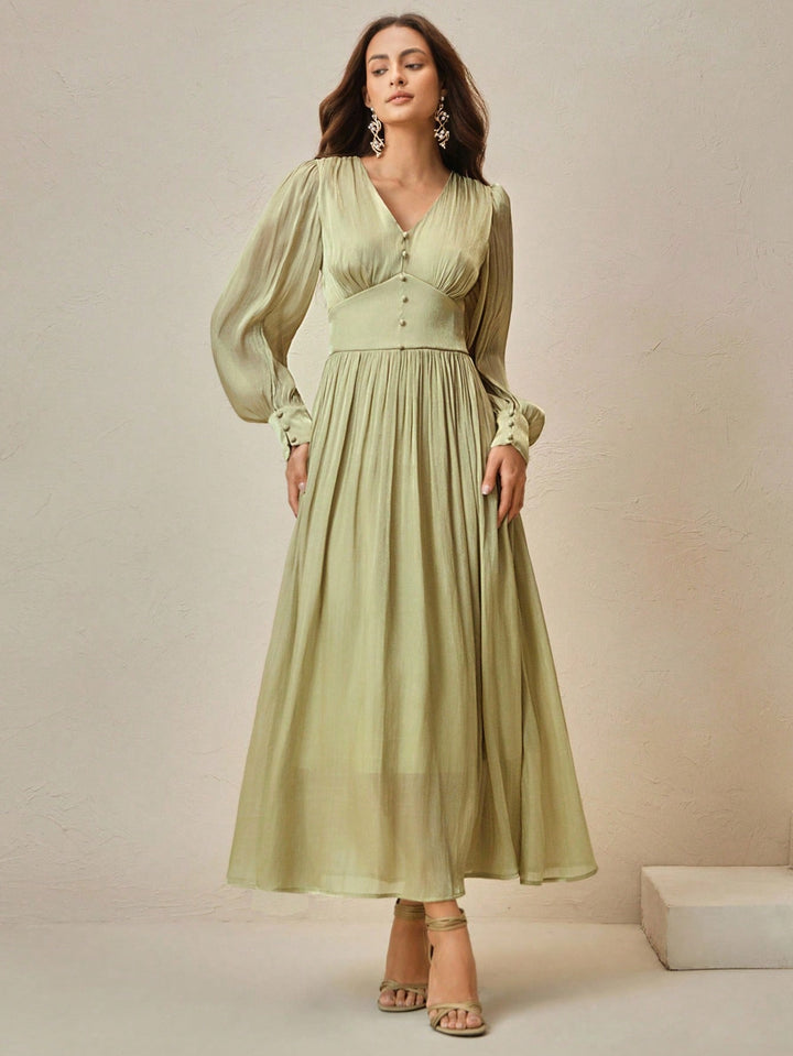 Rochie maxi SHEIN, verde