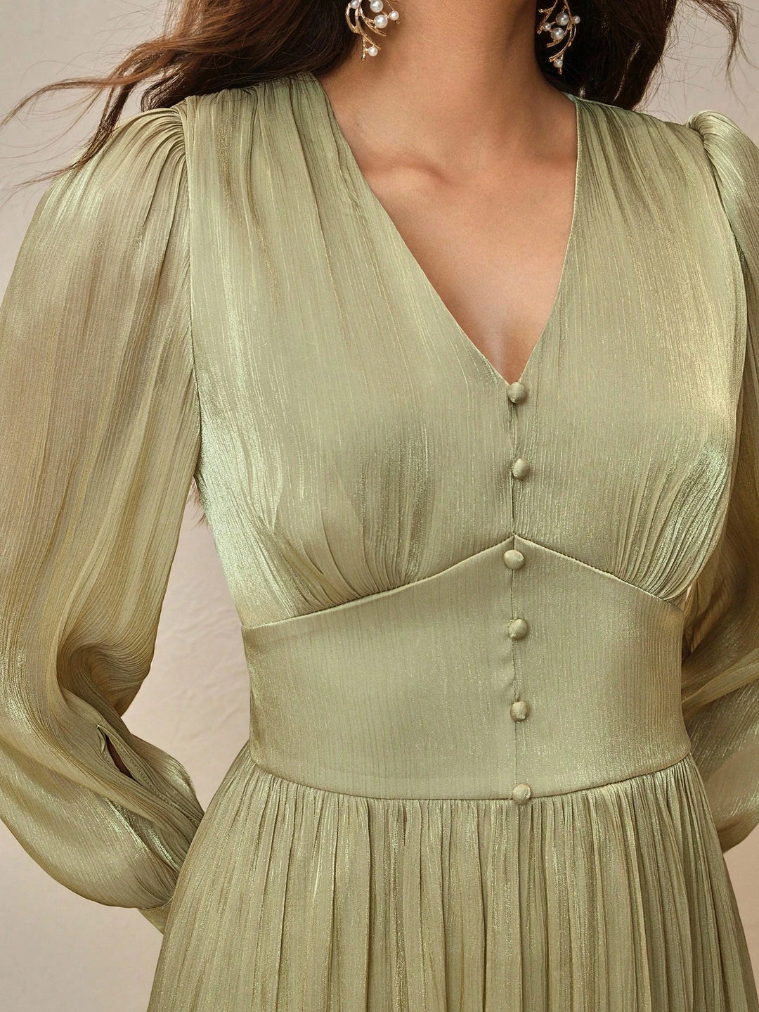 Rochie maxi SHEIN, verde