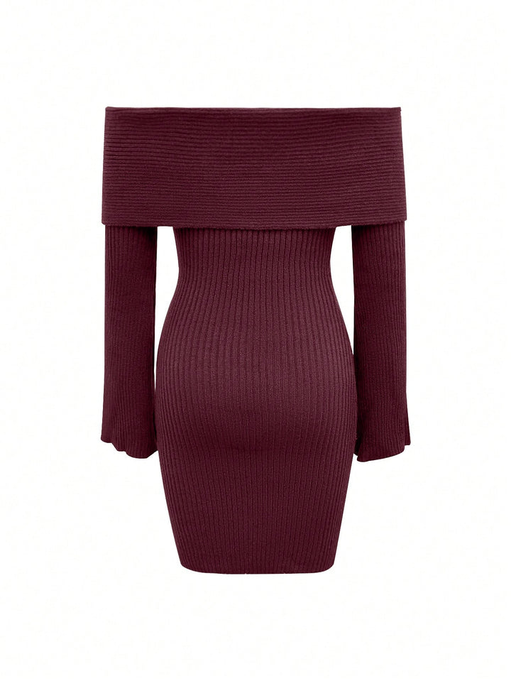 SHEIN bordó miniruha
