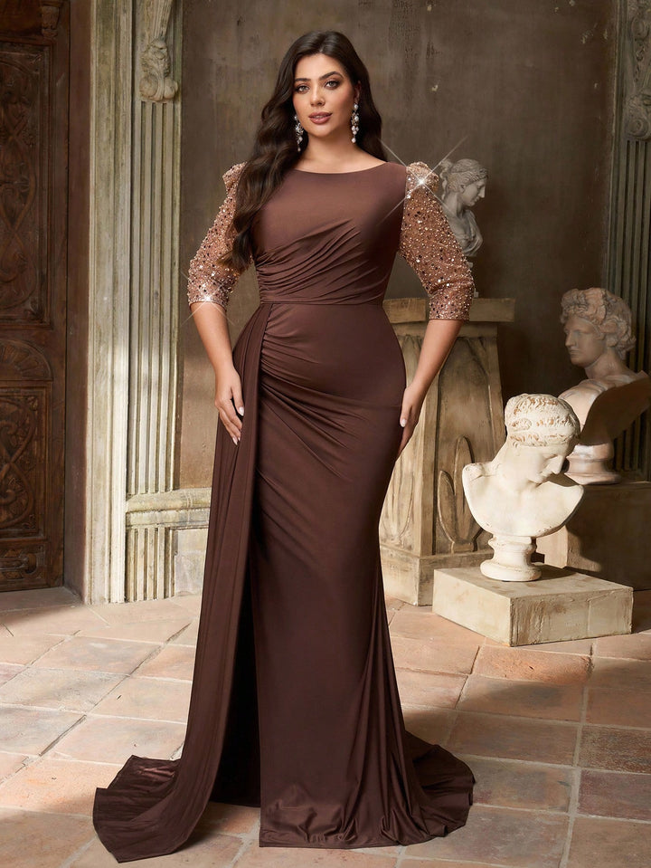 Rochie SHEIN, maro