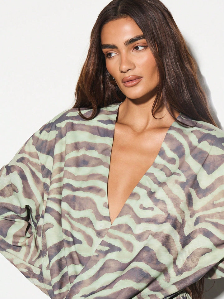 Rochie mini SHEIN, verde