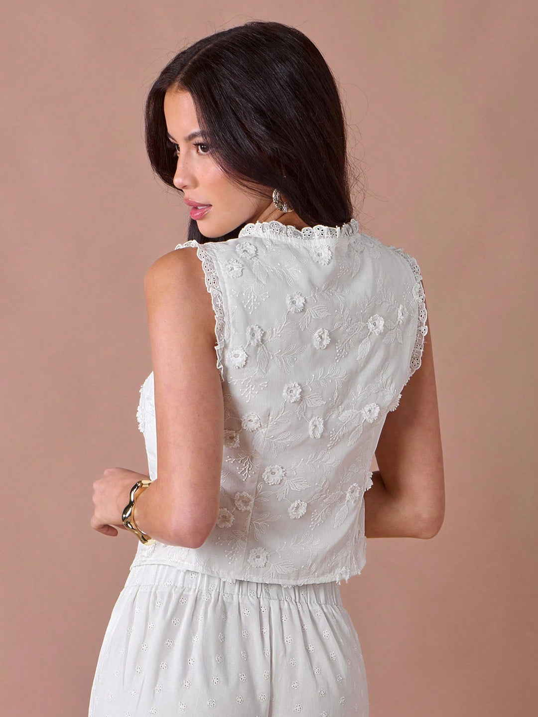 Top SHEIN, alb