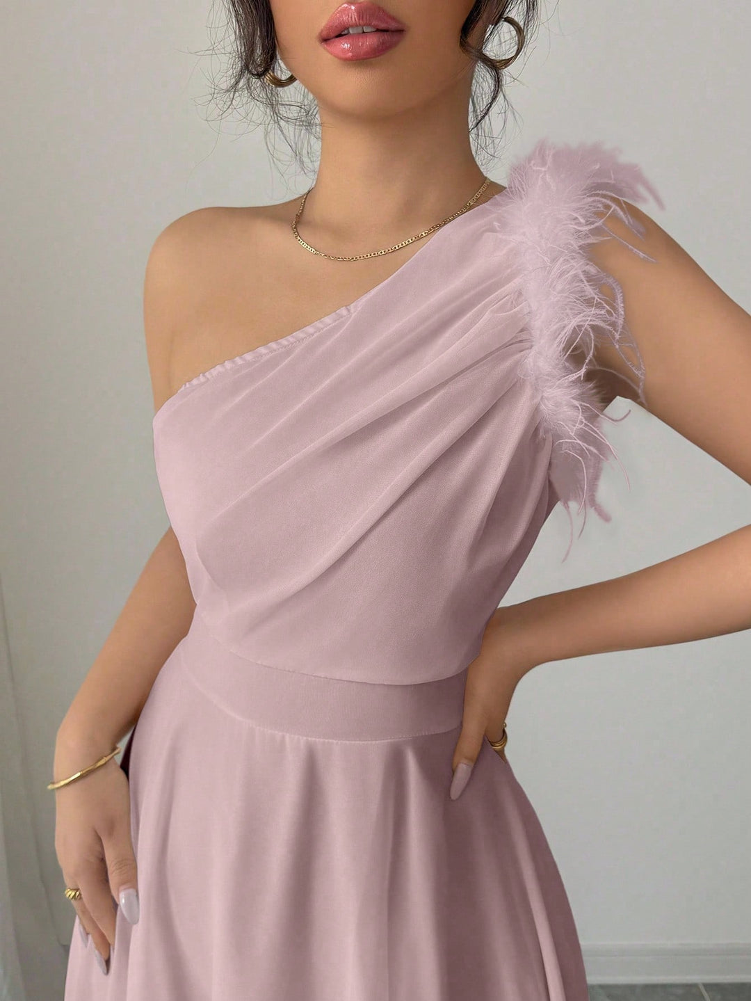 Rochie maxi SHEIN, roz