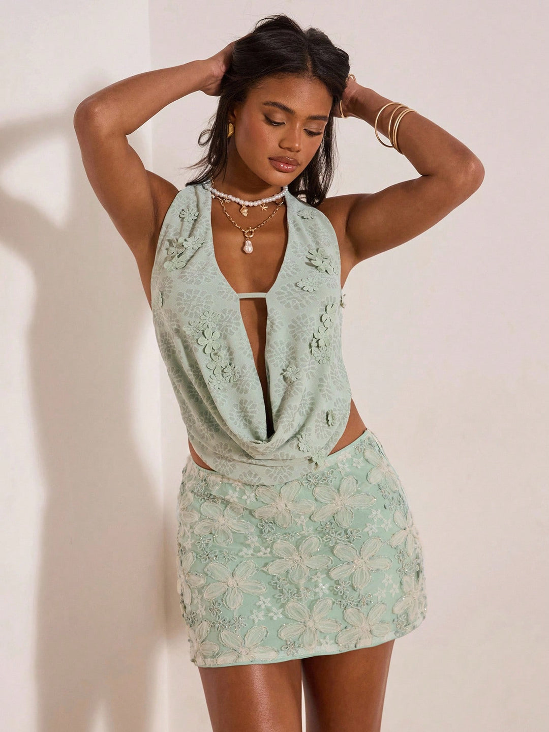 Top SHEIN, verde