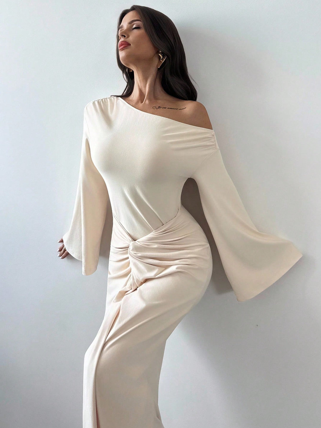 Rochie maxi SHEIN, portocaliu