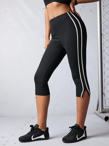Colanți 3/4 SHEIN, negru