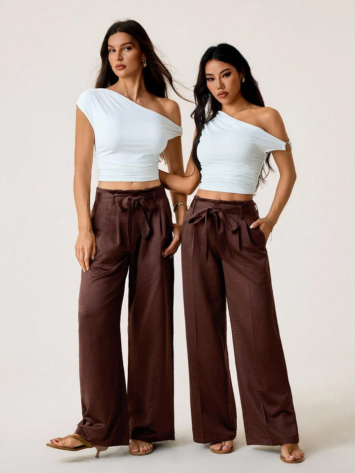 Pantalon SHEIN, maro
