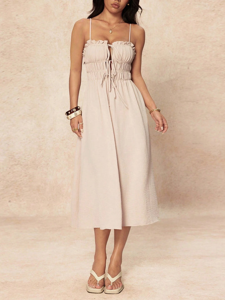 Shein maxi ruha, bézs