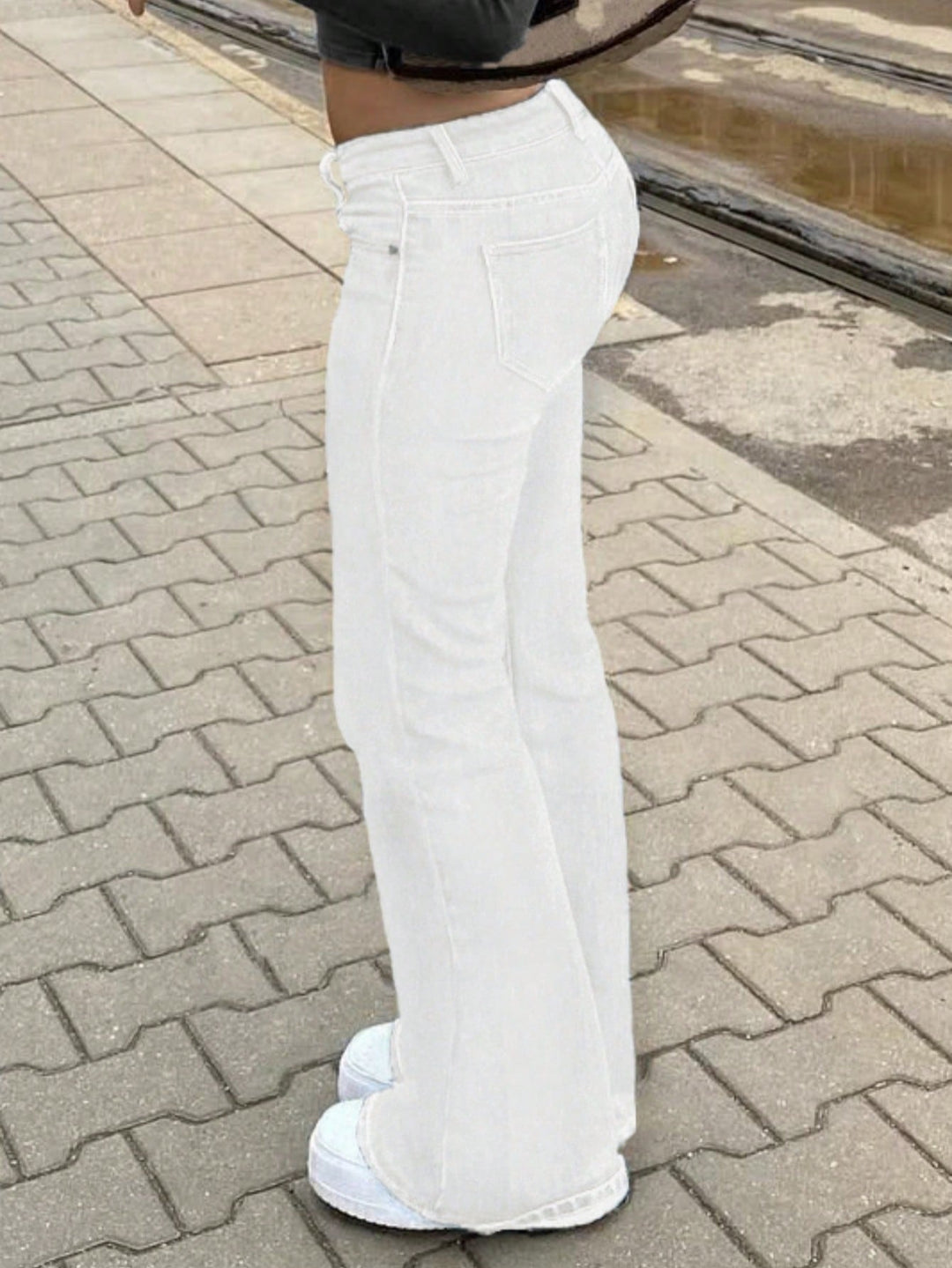 Jeans SHEIN, alb