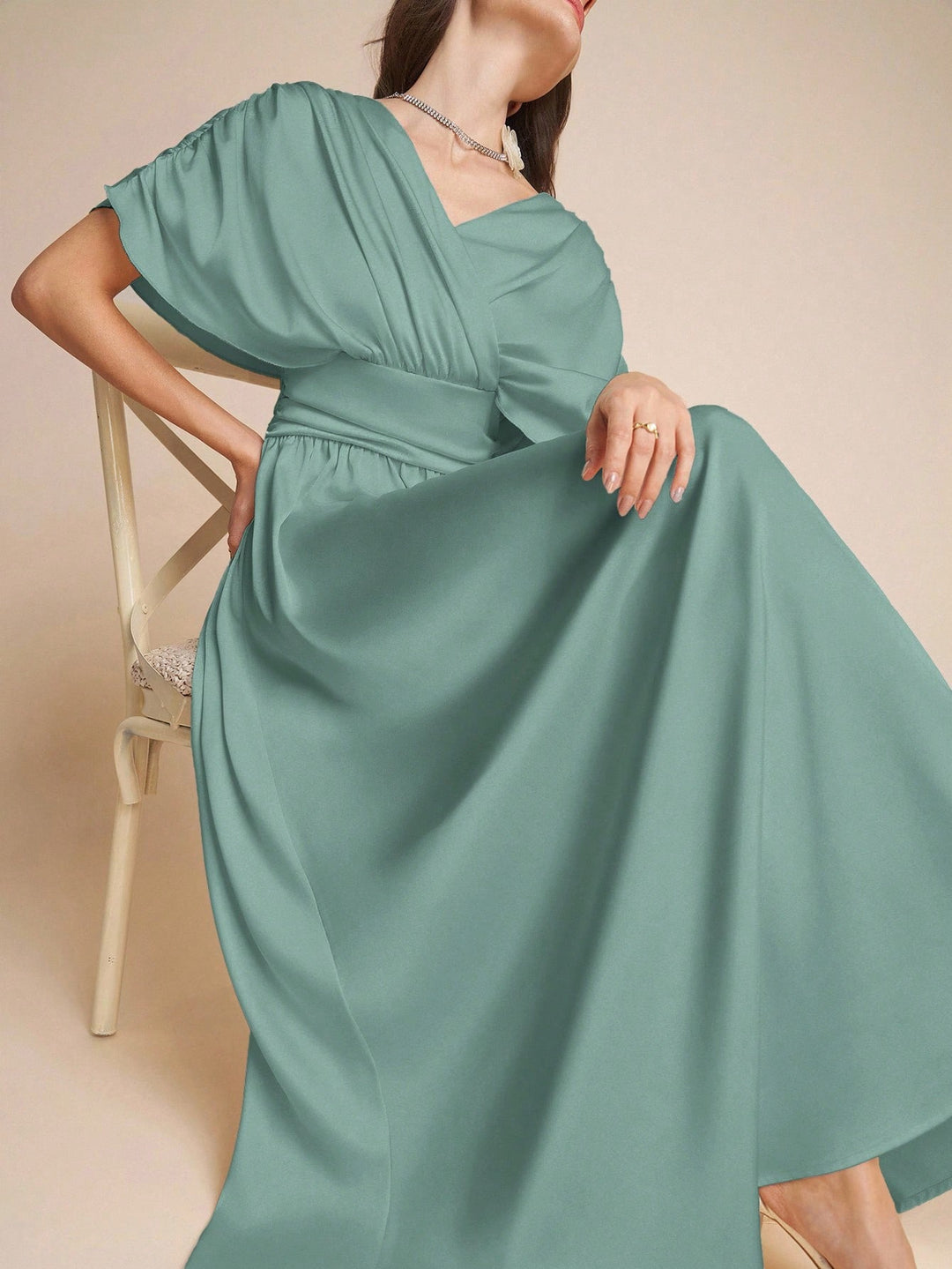 Rochie maxi SHEIN, verde