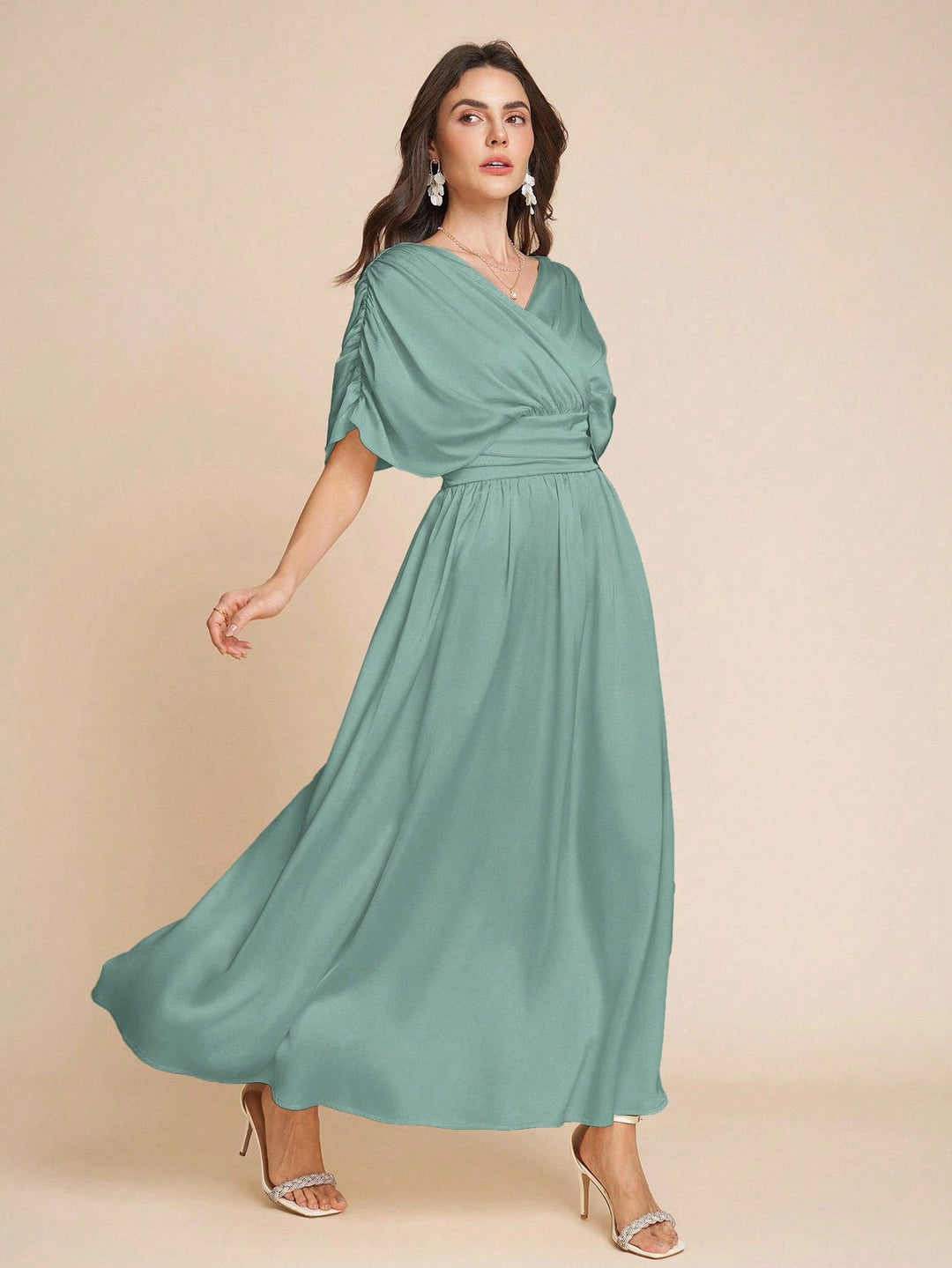 Rochie maxi SHEIN, verde
