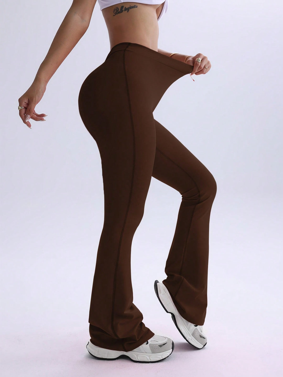 Pantaloni SHEIN, maro