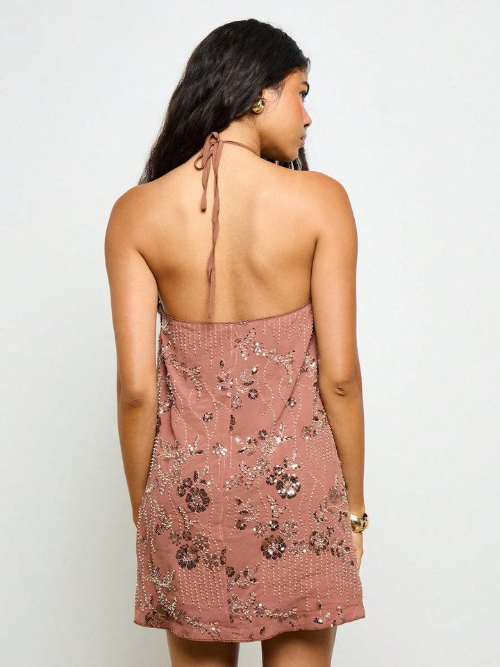 Rochie mini SHEIN, maro