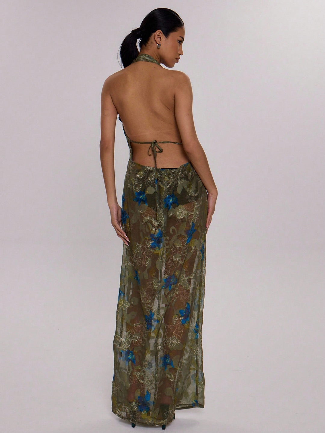 Rochie maxi SHEIN, verde
