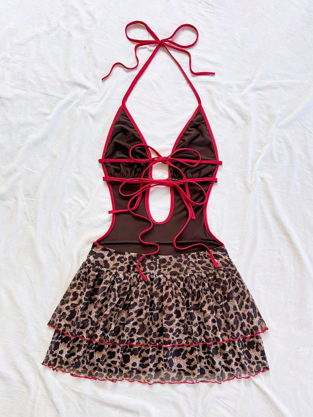 SHEIN mini ruha, barna