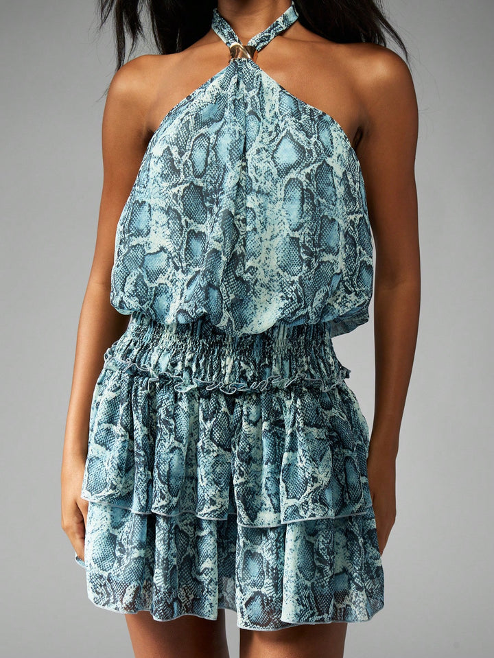 SHEIN mini ruha, kék