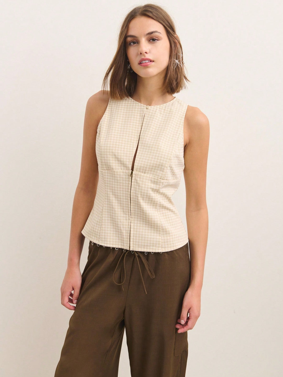 Top SHEIN, portocaliu