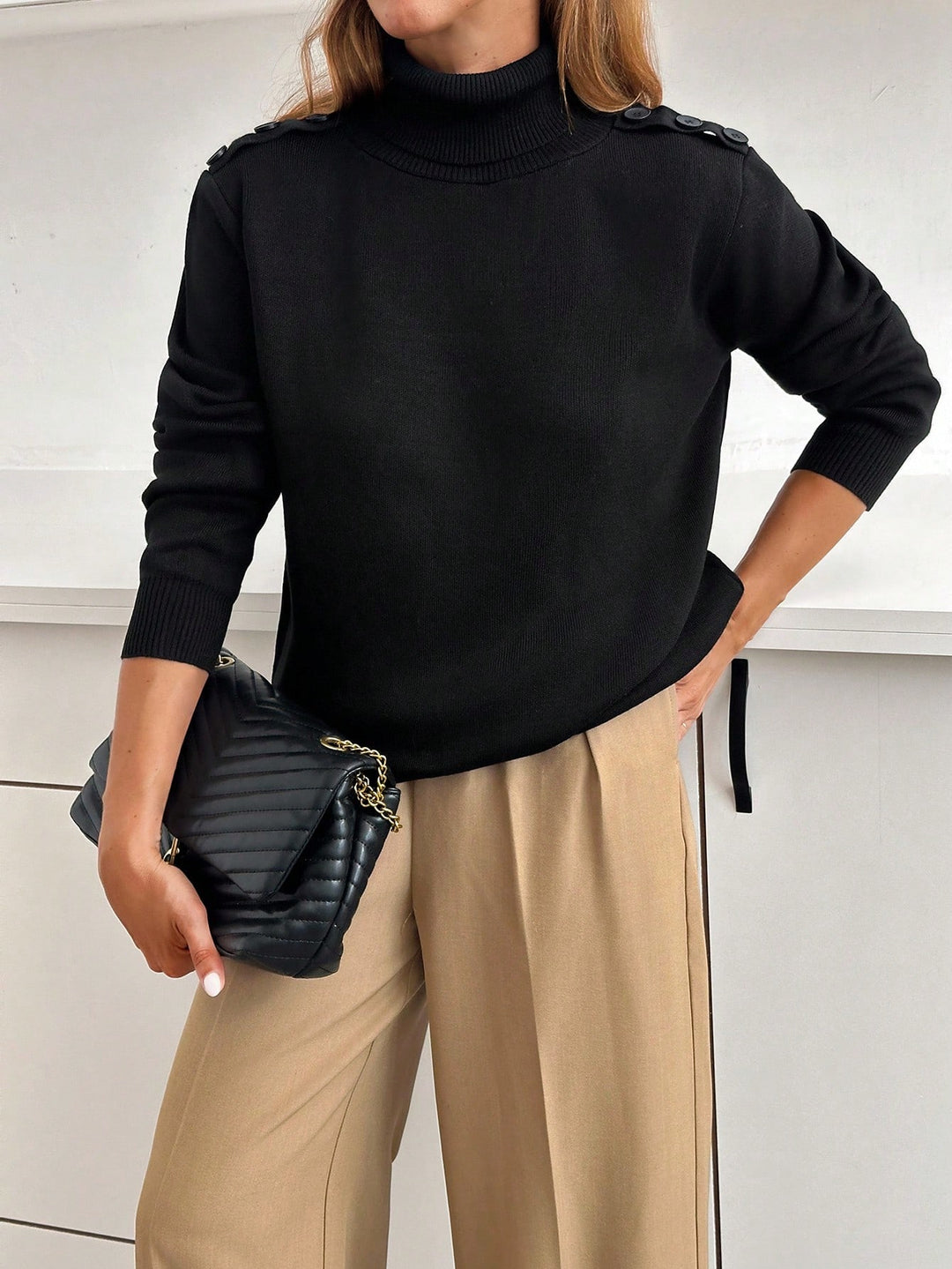 Pulover SHEIN, negru
