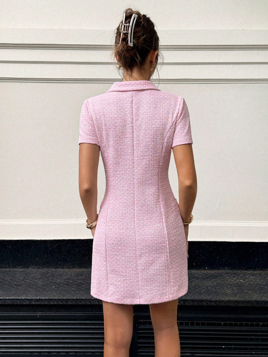 Rochie scurtă SHEIN, roz